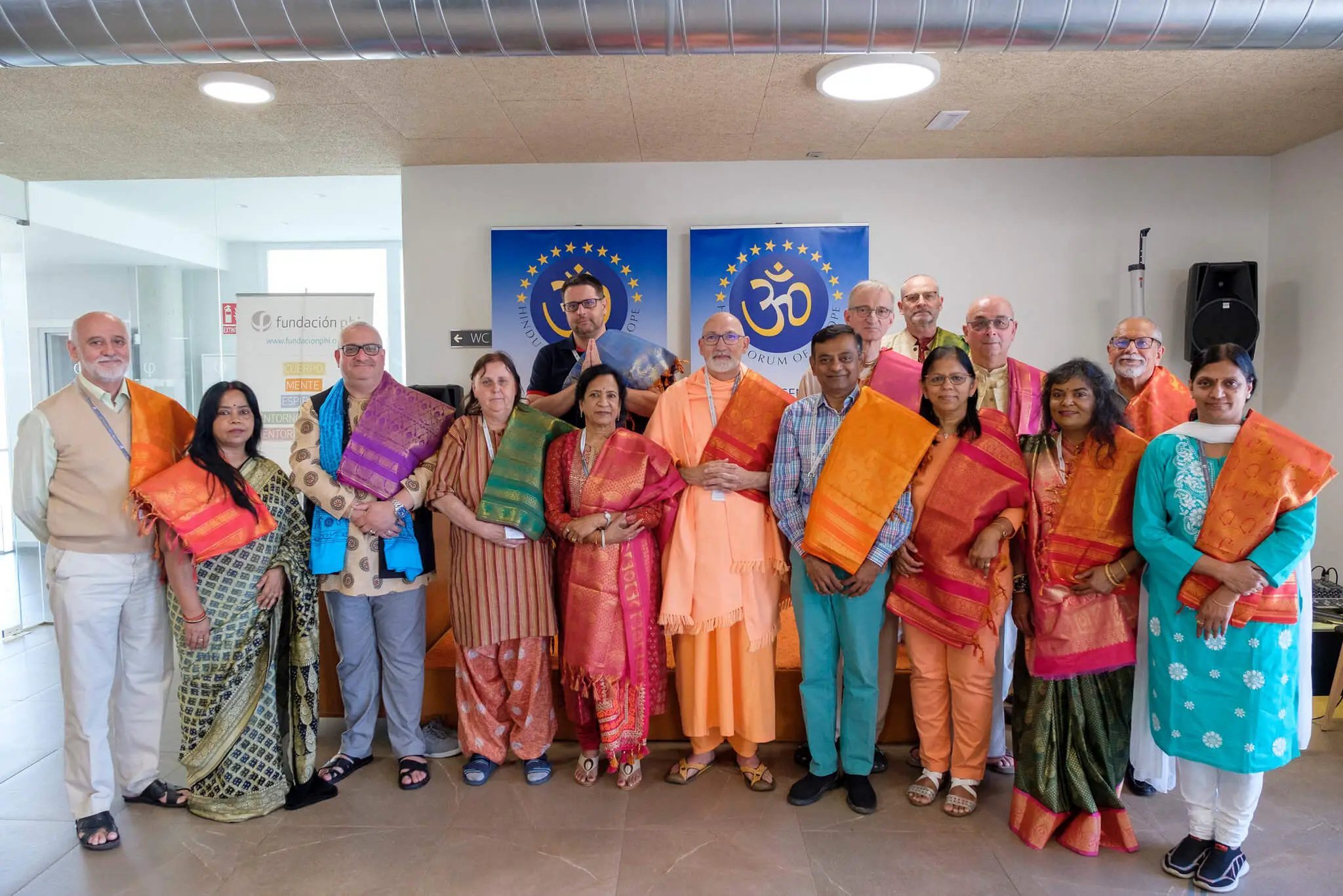 Representatives and member delegates of Hindu organisations across Europe cooperating at the HFE General Assembly