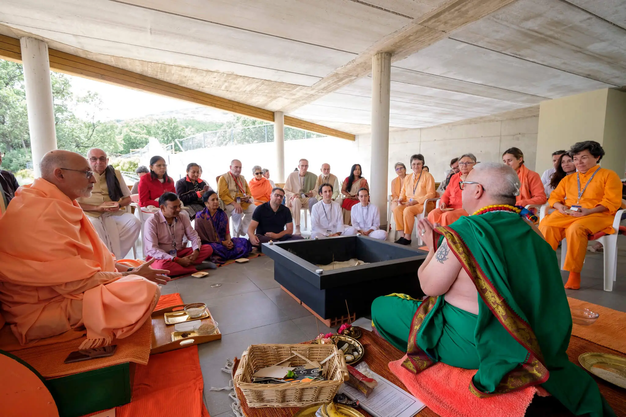 Cultural presentation at an HFE community event